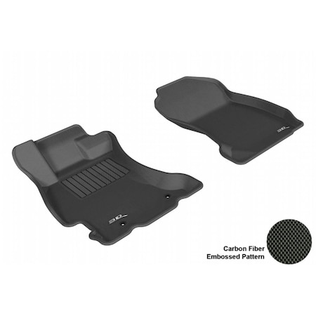 3D Maxpider SUBARU FORESTER 2014 KAGU BLACK R1 Floor Mat L1SB00911509